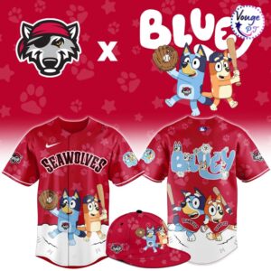 Erie SeaWolves x Bluey Night Limited Baseball Jersey 1