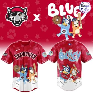 Erie SeaWolves x Bluey Night Limited Baseball Jersey 2