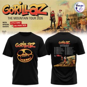 Gorillaz – The Mountain Tour 2026 North America T-Shirt