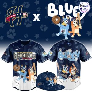 Harrisburg Senators x Bluey Night New Limited Baseball Jersey 1