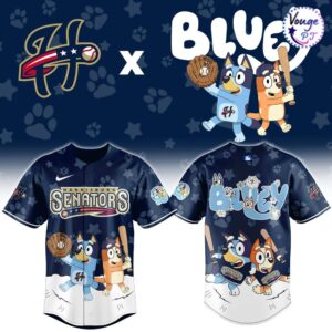 Harrisburg Senators x Bluey Night New Limited Baseball Jersey 2