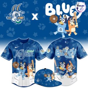 Hartford Yard Goats x Bluey Night New Limited Baseball Jersey 1