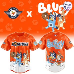 Las Vegas Aviators x Bluey Night Limited Edition Baseball Jersey 2