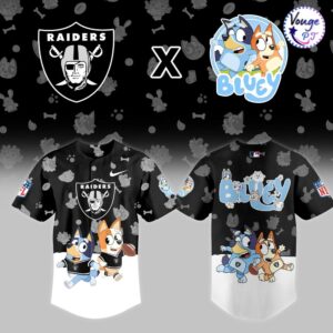 Las Vegas Raiders x Bluey Night Limited Edition Jersey 2