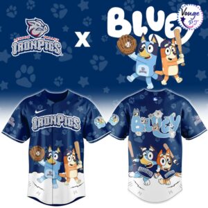 Lehigh Valley IronPigs x Bluey Night Limited Edition Baseball Jersey 2