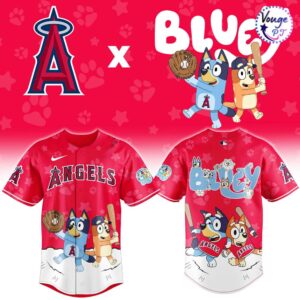 Los Angeles Angels x Bluey Night Limited Edition Baseball Jersey 2