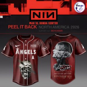 Los Angeles Angels x NIN Nine Inch Nails Peel It Back Baseball Jersey
