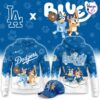 Los Angeles Dodgers Bluey Night Game Baseball Jersey