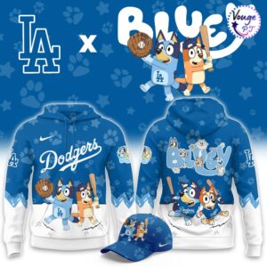 Los Angeles Dodgers Bluey Night Game Hoodie