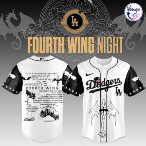 Los Angeles Dodgers Fourth Wing Night Jersey Dragon Graphics Quotes Edition 2