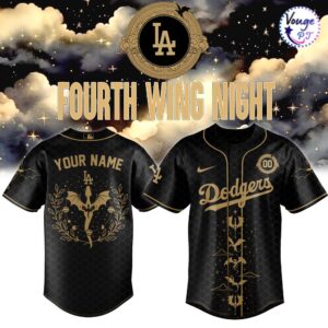 Los Angeles Dodgers Fourth Wing Night Limited Custom Baseball Jersey