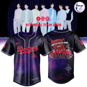 Los Angeles Dodgers x BTS World Tour 2026 Baseball Jersey 2