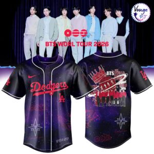 Los Angeles Dodgers x BTS World Tour 2026 Baseball Jersey 3