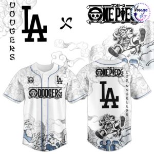 Los Angeles Dodgers x Luffy Gear 5 Baseball Jersey 1