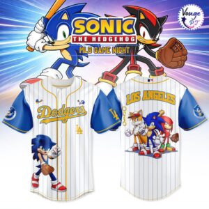 Los Angeles Dodgers x Sonic MLB Game Night Baseball Jersey