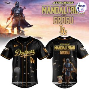 Los Angeles Dodgers x Star Wars The Mandalorian And Grogu Jersey
