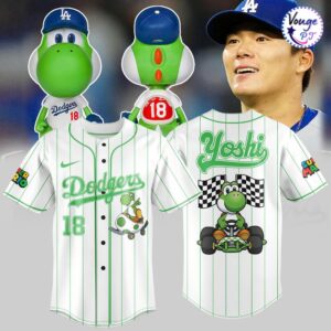 Los Angeles Dodgers x Yoshinobu Yamamoto x Yoshi Baseball Jersey