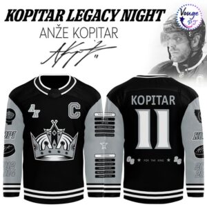 Los Angeles Kings Anže Kopitar Legacy Night Hockey Jersey