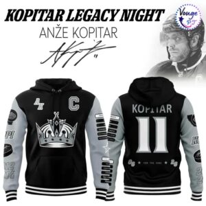 Los Angeles Kings Anže Kopitar Legacy Night Hoodie