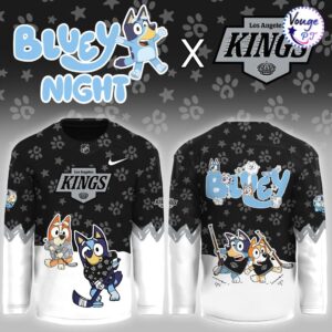 Los Angeles Kings x Bluey Night Limited Edition Hockey Jersey 2