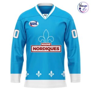 Maine Nordiques Powder Blue 2026 New Hockey Jersey 2
