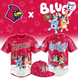 Memphis Redbirds x Bluey Night Limited Edition Baseball Jersey