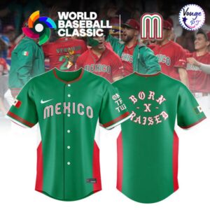 Mexico Baseball x Born x Raised Green 2026 World Baseball Classic Jersey