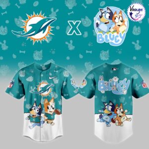 Miami Dolphins x Bluey Night Limited Edition Jersey 2