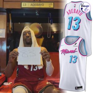 Miami Heat x Bam Adebayo Original Vice Swingman Signed Basketball Jersey 4