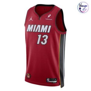 Miami Heat x Bam Adebayo Statement Swingman Signed Basketball Jersey 2