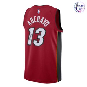 Miami Heat x Bam Adebayo Statement Swingman Signed Basketball Jersey 3