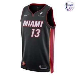 Miami Heat x Bam Adebayo Statement Swingman Signed Basketball Jersey 5