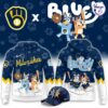 Milwaukee Brewers Bluey Night Game Baseball Jersey