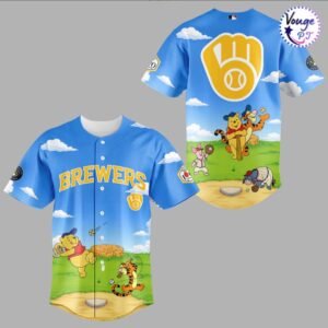 Milwaukee Brewers x Winnie the Pooh 100 Year Jersey 2