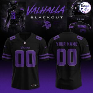 Minnesota Vikings Black Out 2026 Football Jersey