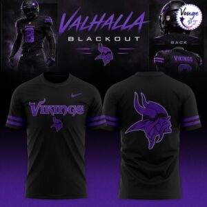Minnesota Vikings Black Out 2026 T-Shirt