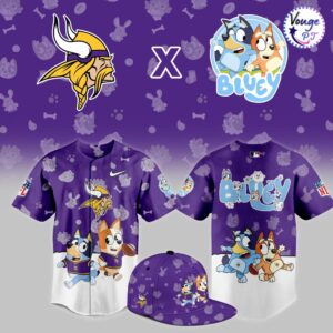 Minnesota Vikings x Bluey Night Limited Edition Jersey