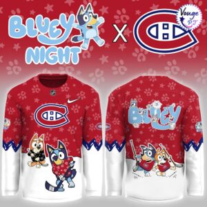 Montreal Canadiens x Bluey Night Limited Edition Hockey Jersey 2