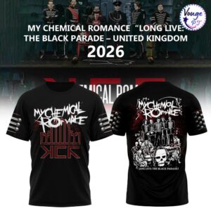 My Chemical Romance Long Live The Black Parade UK 2026 Tour T-Shirt