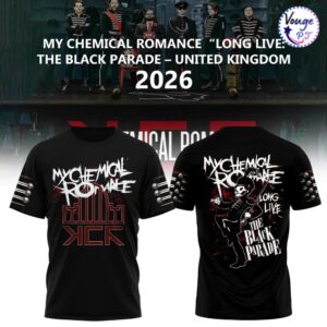 My Chemical Romance Long Live The Black Parade UK 2026 Tour T Shirt 2