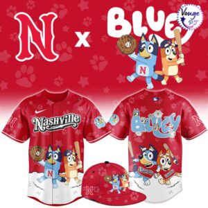Nashville Sounds x Bluey Night Limited Edition Baseball Jersey