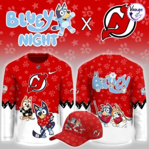 New Jersey Devils x Bluey Night Limited Edition Hockey Jersey