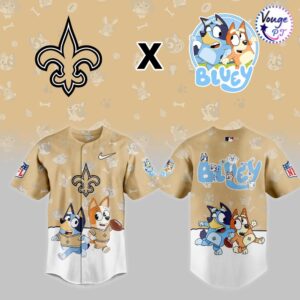 New Orleans Saints x Bluey Night Limited Edition Jersey 2