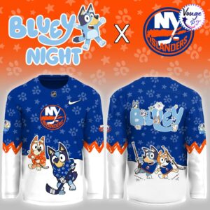 New York Islanders x Bluey Night Limited Edition Hockey Jersey 2