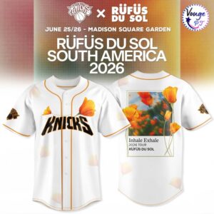 New York Knicks x Rüfüs Du Sol South America 2026 Baseball Jersey