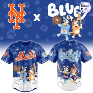 New York Mets x Bluey Night Limited Edition Baseball Jersey 2