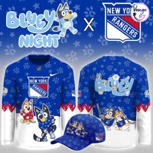 New York Rangers x Bluey Night Limited Edition Hockey Jersey