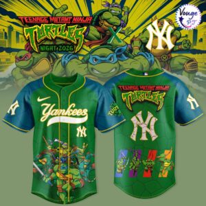 New York Yankees Teenage Mutant Ninja Turtles 2026 Baseball Jersey