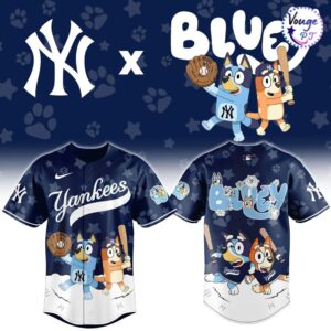 New York Yankees x Bluey Night Limited Edition Baseball Jersey 2