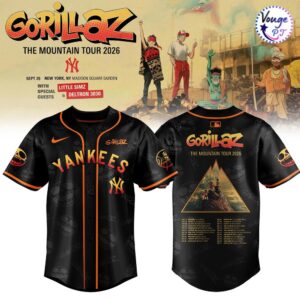 New York Yankees x Gorillaz The Mountain Tour 2026 Baseball Jersey 2